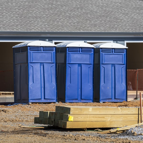 what is the expected delivery and pickup timeframe for the porta potties in Oark AR